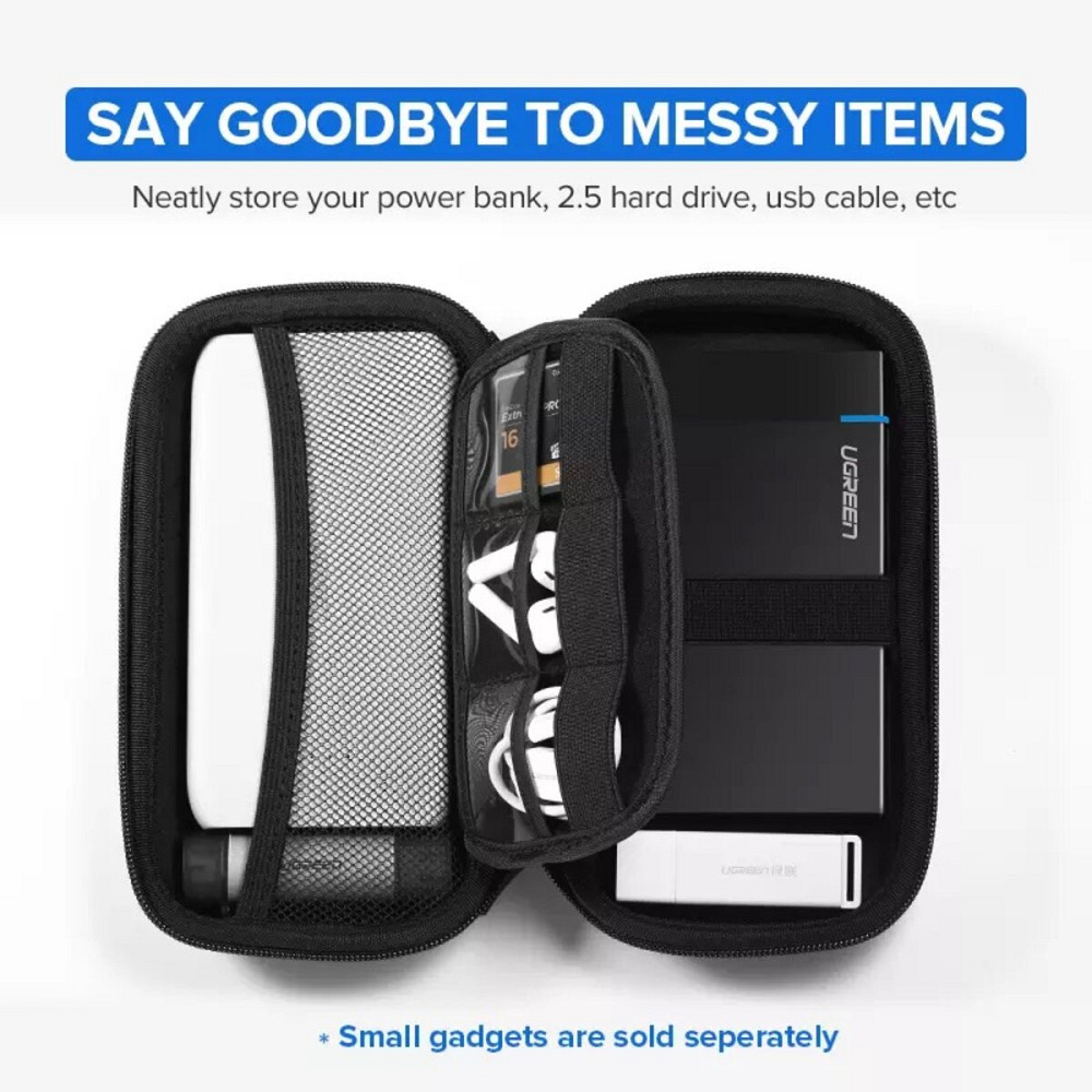 Органайзер для HDD UGREEN LP128 Hard Disk Storage Bag Large Size(UGR-50274) (UGR-50274) Київ - фото 2