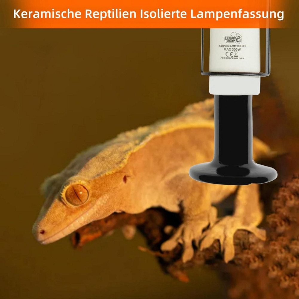 Патрон для лампи LUCKY HERP E27 керамічний білий 2 шт 300W термостійкий для тераріуму нагрівальний фарфоровий патрон Київ - фото 6