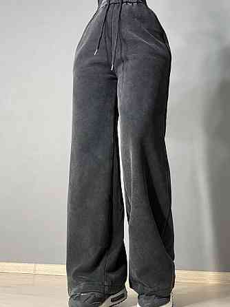 Брюки женские Fashion 771-3 палаццо спортивные вареные тай-дай черные, черный, 3XL Киев