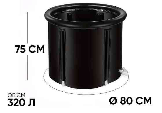 Каркасна крижана кріо ванна EasyFit круглий басейн для оздоровлення Коломыя