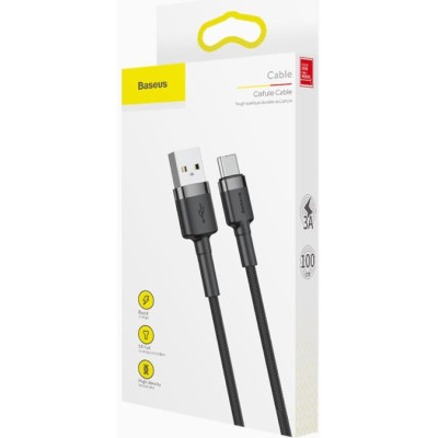 Дата кабель USB 2.0 AM to Type-C 1.0m Black-Grey Baseus (491798) Вінниця - фото 5