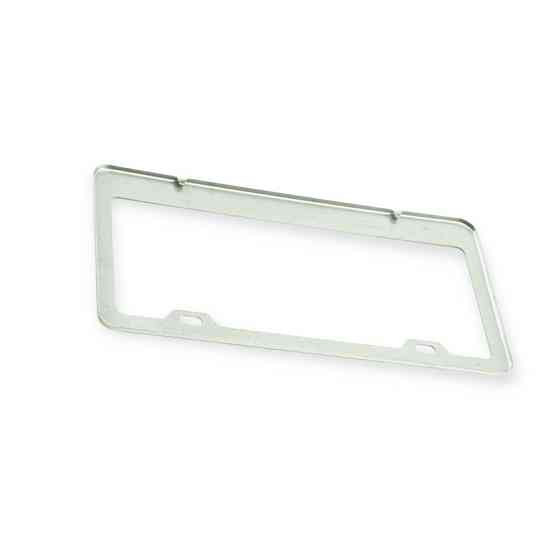 Рамка під номер книжка "америка" нержавіюча сталь 30,5х15,5 см (2 отвори) хром Мукачево