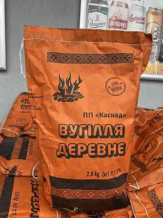 🔥 Натуральный древесный уголь 2 кг - идеальный жар для шашлыка и гриля 🍖🔥 Киев