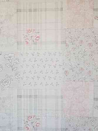 Шпалери вініл на флізеліні A.S.Creation Maison charme 0.53x10 прованс під плитку квіти смуги рожеві сірі Київ
