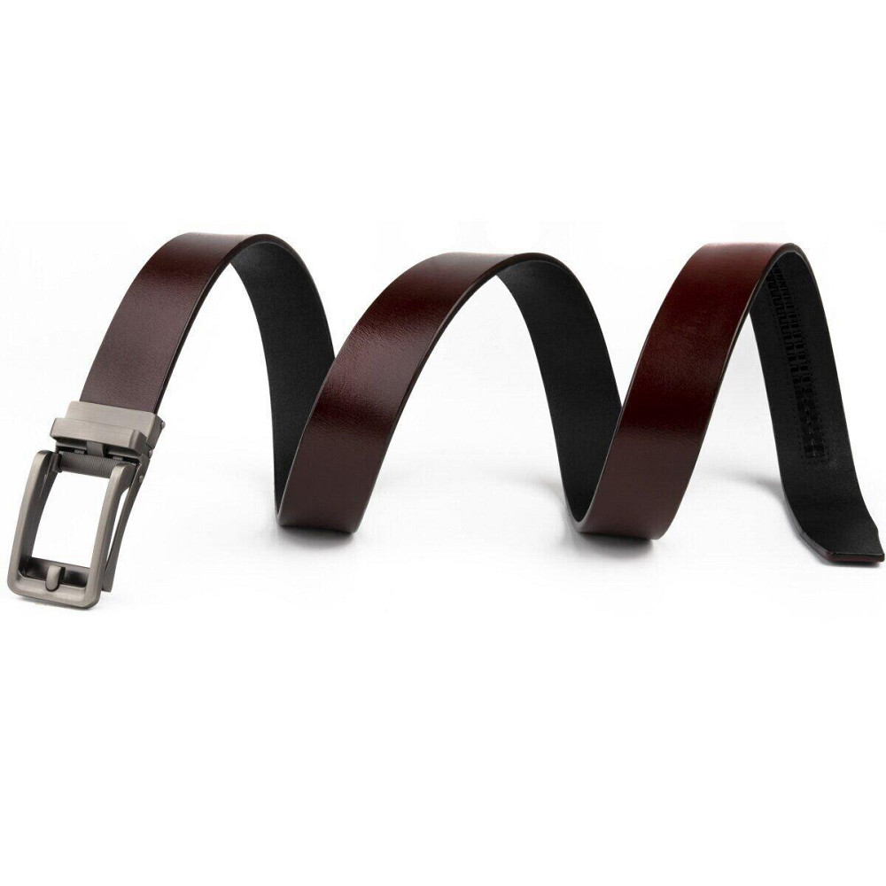 Ремінь чоловічий зі стильною пряжкою Vintage 20307 Коричневий Київ - фото 2