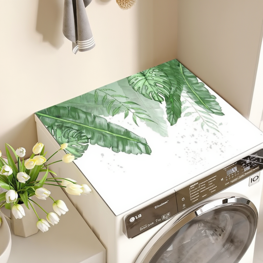 Килимок на пральну машину захисний для побутової техніки, абсорбуючий, гумовий, пилозахисний 60х60 см«Монстера» Кам'янець-Подільський - фото 1