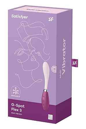 Вибратор Satisfyer G-Spot Flex 3 Red, гибкий ствол с фиксацией положения Sex Aura Киев