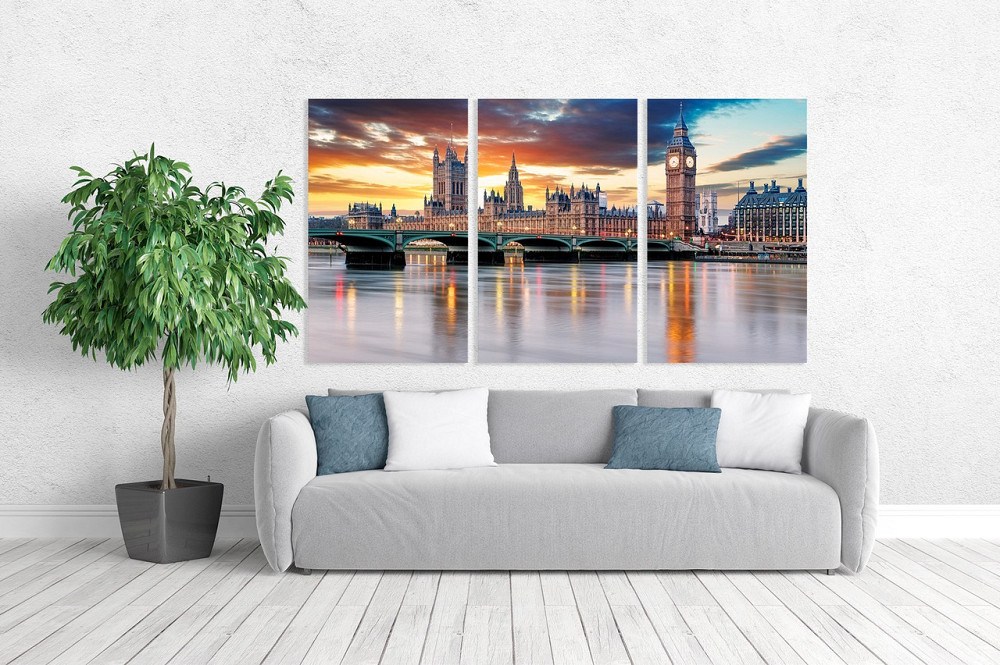 Модульная картина в гостиную / спальню   Біг-Бен     ART-209_3A 100х150 см Киев - изображение 2