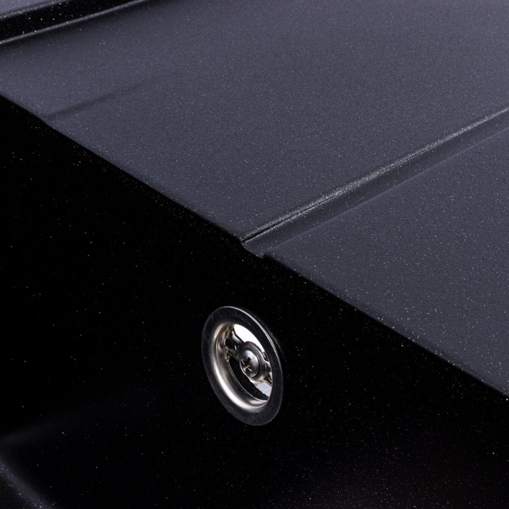 VALESO Гранітна мийка для кухні VALESO SOLID 7843 матова Чорний металік Коломыя - изображение 14