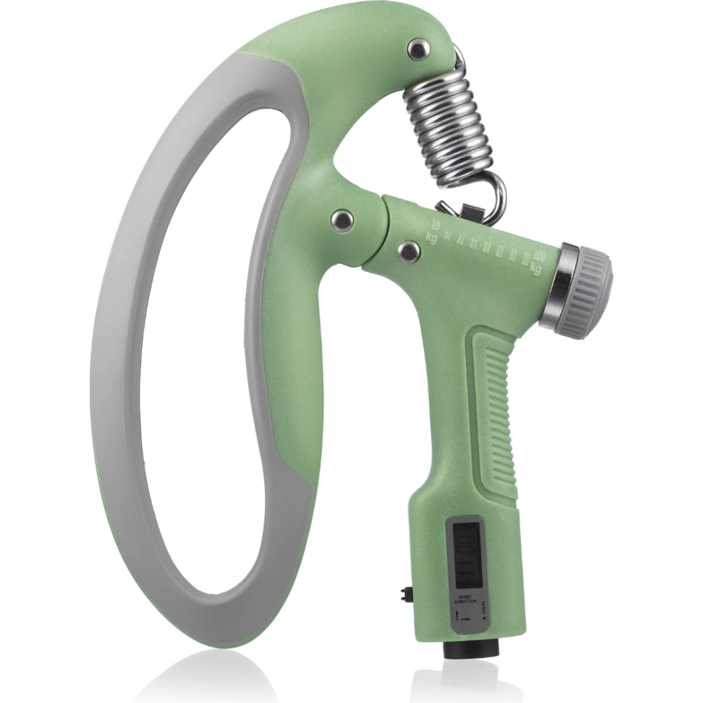 Еспандер регульований Gymtek 10-100кг з лічильником сіро-зелений Киев - изображение 1