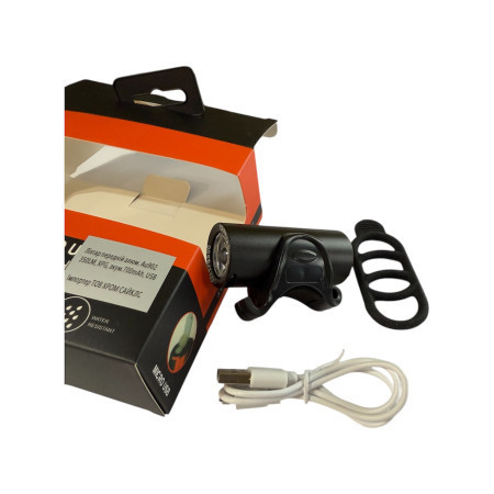 Ліхтар велосипедний передній алюмінієвий AU902 350LM, XPG, акумулятор 700mAh, USB Бровари - фото 8