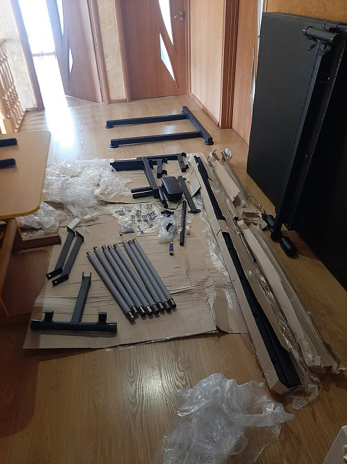 Взрослая шведская стенка Universal Black универсальная без креплений со скамьей для пресса турник брусья Каменское - изображение 7