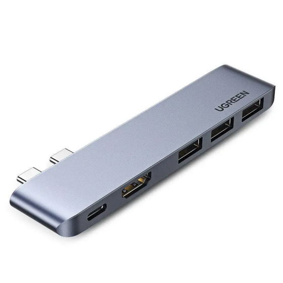 USB-Хаб UGREEN CM251 Dual USB-C To HDMI+3*USB 3.0 A+Type C Female Converter Одесса