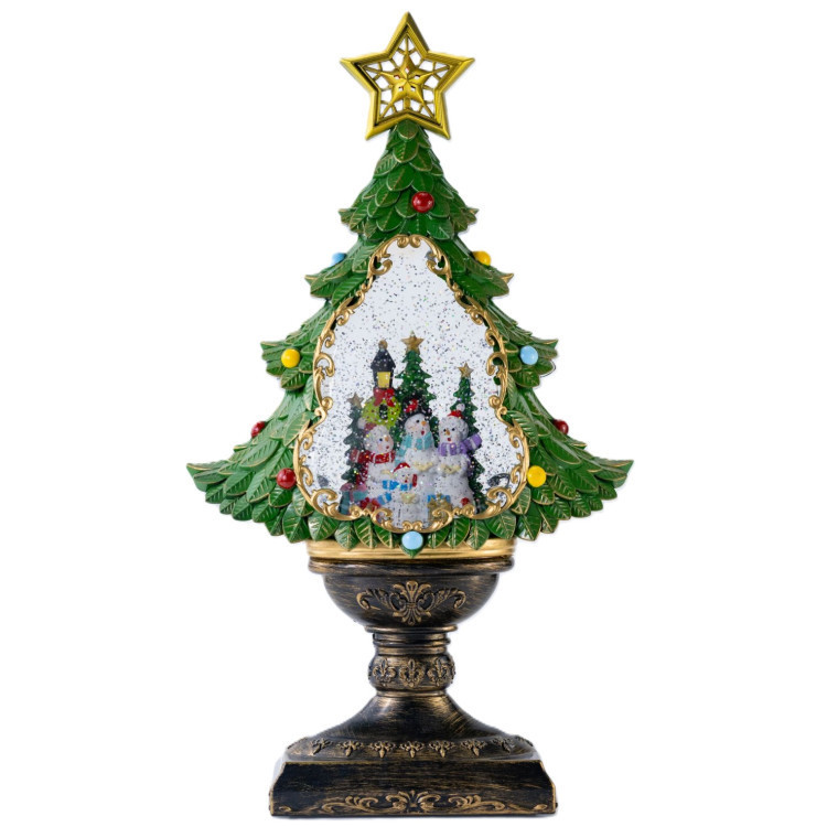 Світильник-декор новорічний Ялинка XHF-8002 LED 5 мелодій USB AAх3 (24.5х10.5х43.5см) Київ - фото 1