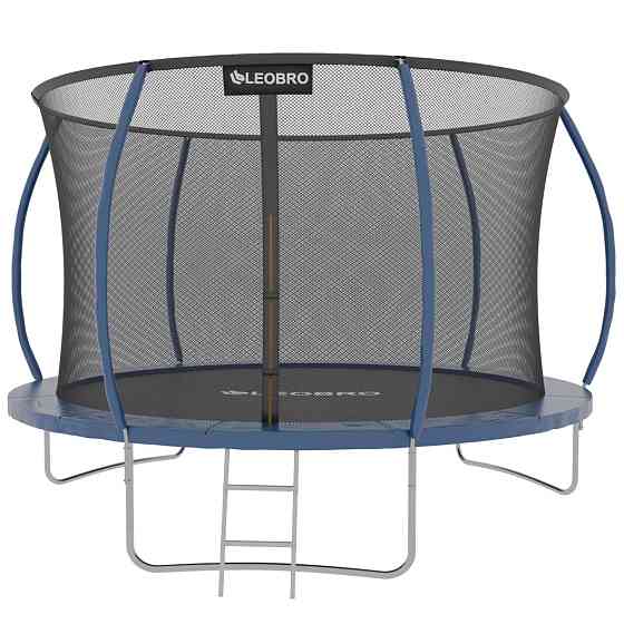 Батут дитячий LEOBRO Premium Pro 252 см із внутрішньою захисною сіткою 8FT Синій Київ