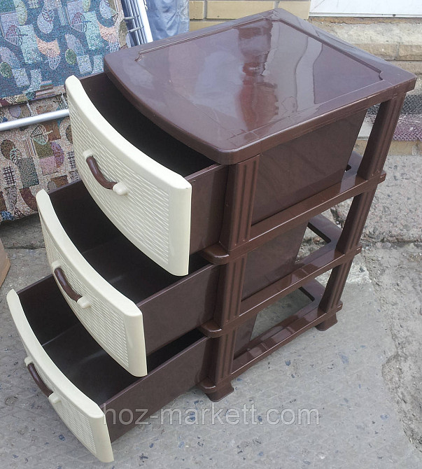 Комод пластиковий на 3 ящики виробництво Україна Харків - фото 5