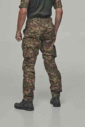 Армейские мужские летние брюки хищник с наколенниками , брюки усиленные рип стоп с липучками под колено Львов