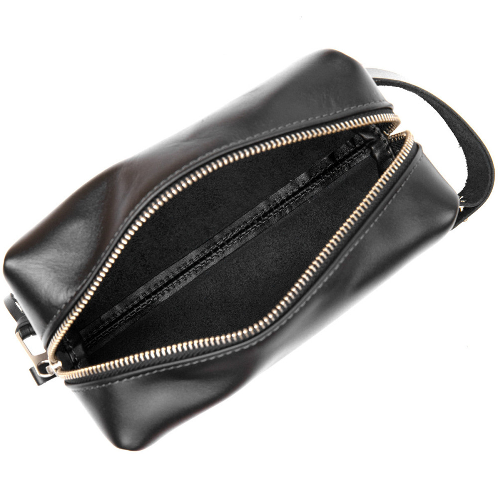 Шкіряна чоловіча косметичка Чорний (GRANDE PELLE) Київ - фото 9