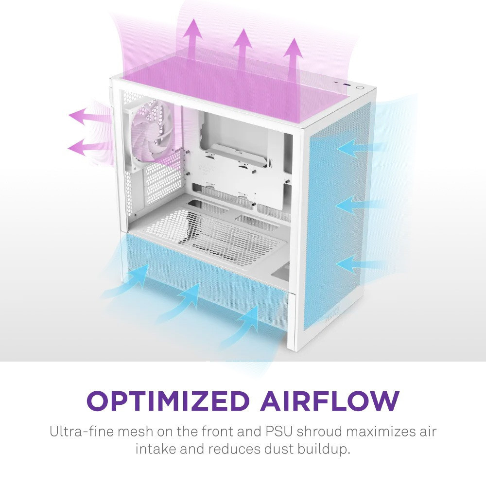 Корпус NZXT H3 Flow White без БЖ (CC-H31FW-01) ( 11654 ) Харків - фото 5