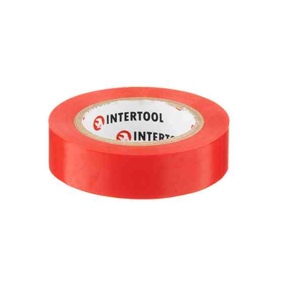 Стрічка ізоляційна 0.15мм*17мм*10м червона INTERTOOL IT-0030 Киев