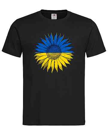 Футболка «Сонях України» з жовто-блакитним принтом Чорний, L Городище