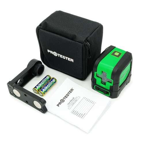 Лазерний осепобудовник, 2 лінії, 1H/1V (зелений промінь) PROTESTER LL102G Чернігів - фото 3