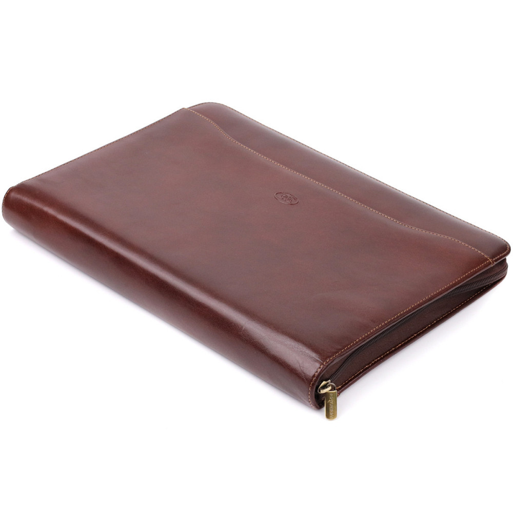 Папка с блокнотом из гладкой натуральной кожи Tony Perotti 20849_1 (1278L moro) Коричневая Киев - изображение 6