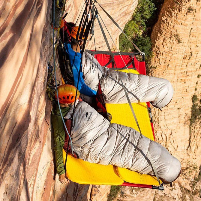 Спальник з натуральним пухом Naturehike Snowbird NH20YD001, p-р M, коричневий 350 г Київ - фото 10