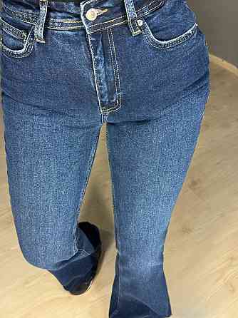 Джинси жіночі Sherocco 7034 кльош від коліна висока посадка стрейчеві сині, синій, 28, 28, 72 см, 98 см Київ