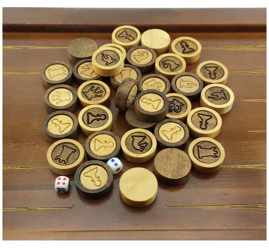 Фішки фігури для нард із дерева Київ - фото 1