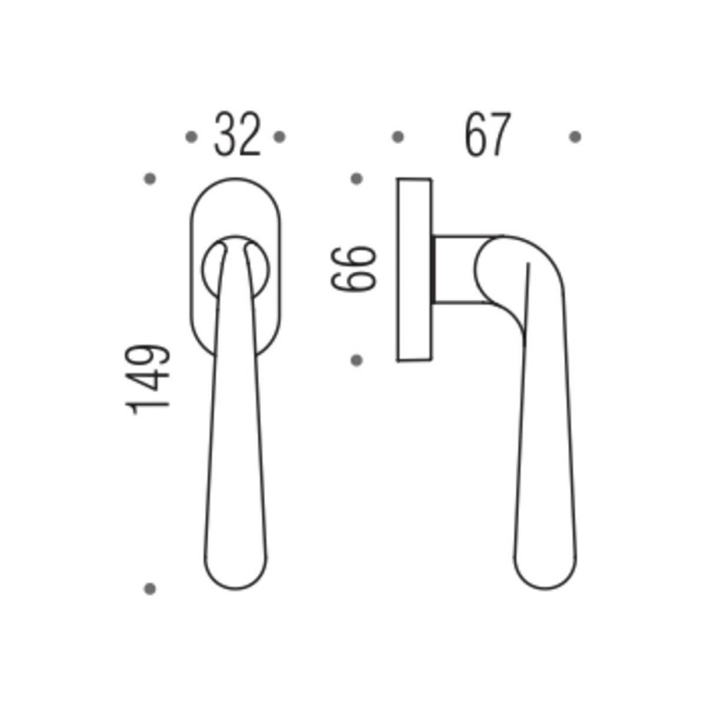 Colombo Ручка віконна Robodue CD52DK хром Київ - фото 2