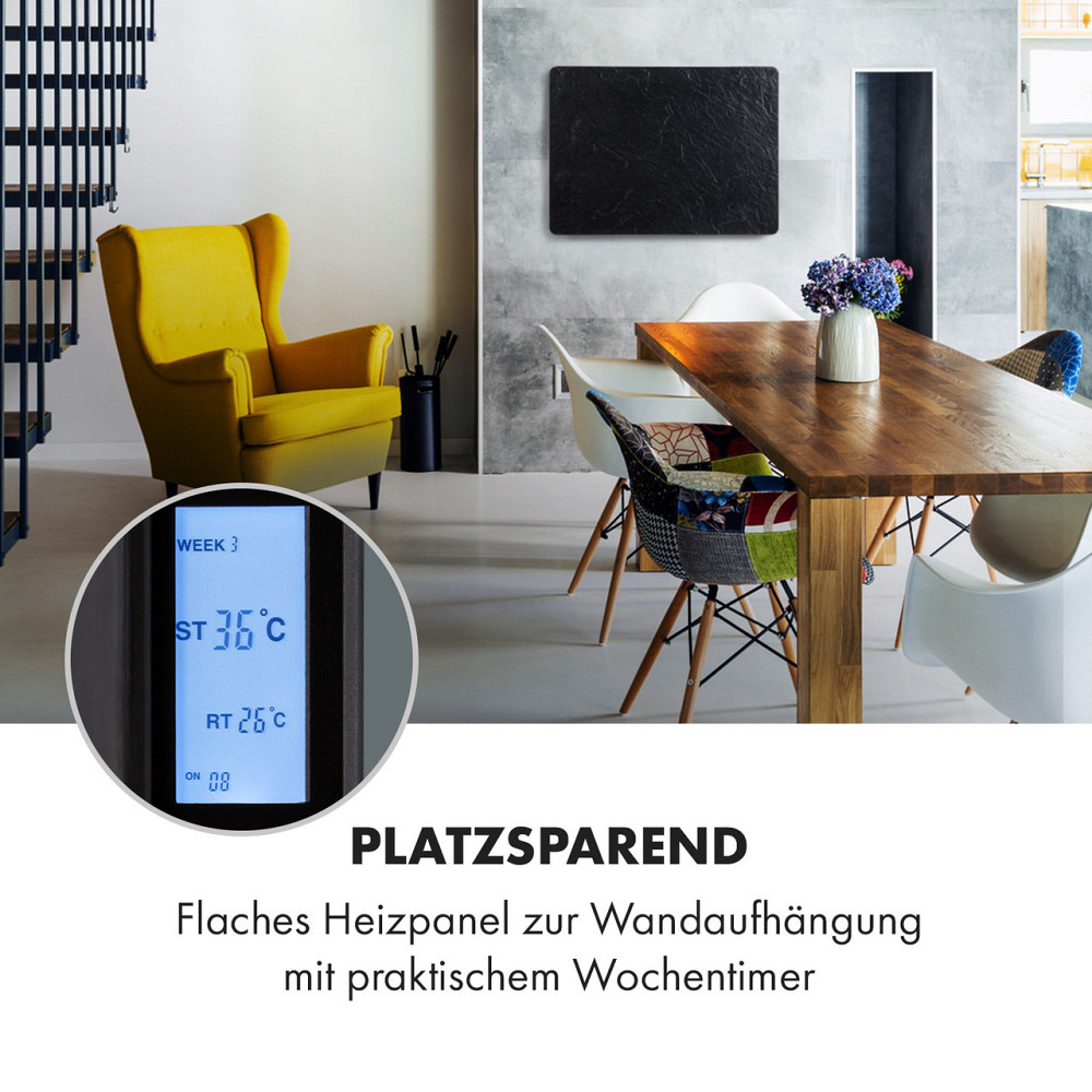 Инфракрасный обогреватель Wonderwall Earth 80x60см 550Вт настенный черный (Германия, читать описание) Ровно - изображение 5