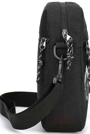 Стильна Чоловіча Чорна Сумка через Плече з с готическим принтом черепа. Харьков