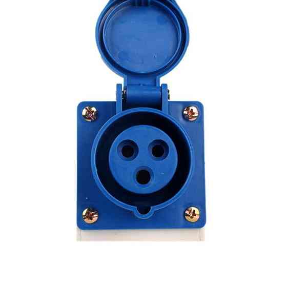 Разъем силовой штепсельный стационарный 3x16 2P+PE, 16А, 220-250 В, IP44 Днепр