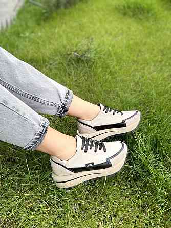 Olli Кроссовки женские OLLI кофе натуральная кожа весна-осень размеры 36-39 (4782) Коломыя