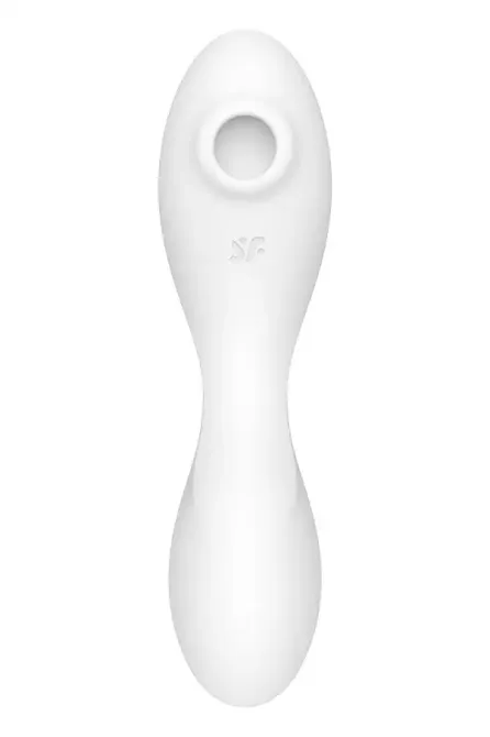 Вакуумный смарт-стимулятор с вибрацией Satisfyer Curvy Trinity 5 (White), управление со смартфона Львов - изображение 2