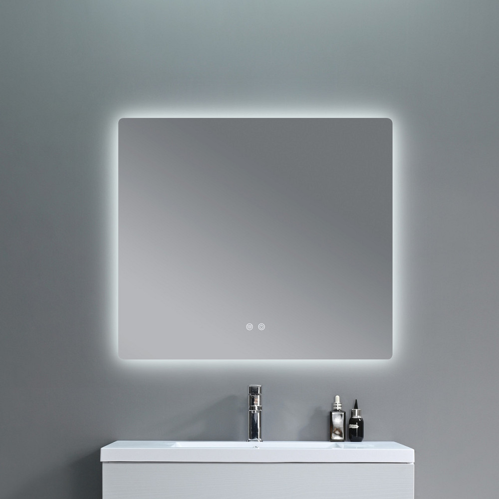 Дзеркало Qtap Taurus (TA2) 800×600 мм з LED-підсвіткою Touch, з антизапотіванням, з димером, темп. кольору (3000-6500K) Київ - фото 7