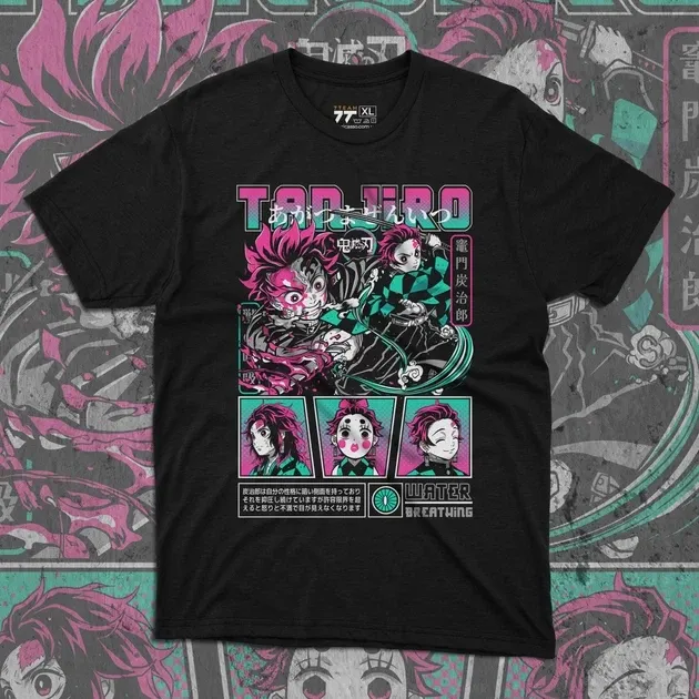 Футболка для подростка мальчика с принтом Клинок, рассекающий демонов Танджиро Камадо 11 Размер 160 Anime10968 Днепр - изображение 1