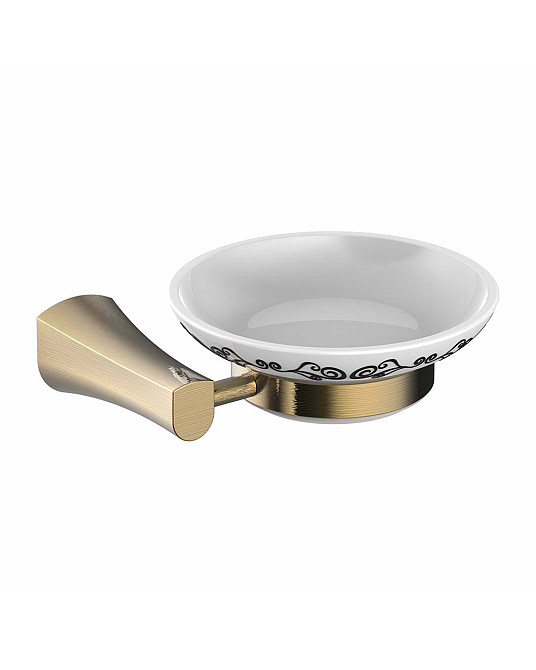 Мильниця для ванни CUTHNA antiqua бронза/білий з декором Київ - фото 1