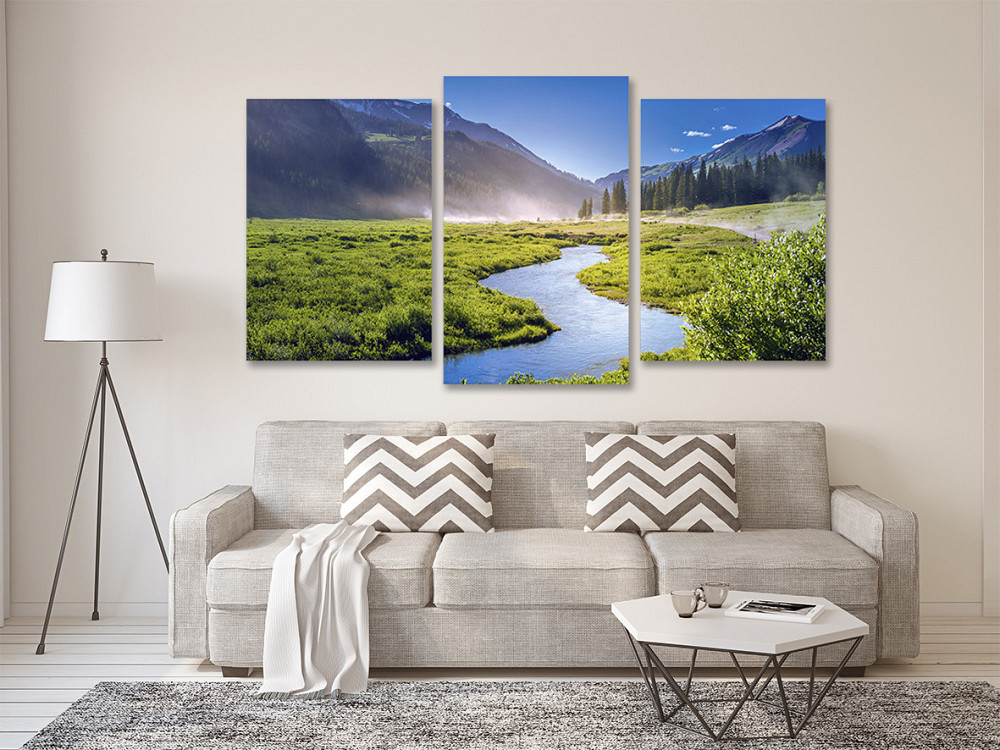 Модульная картина в гостиную / спальню Гори  Art-669_3 100x150 см Киев - изображение 2