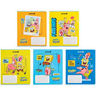 Тетрадь Kite SpongeBob SquarePants, 12 листов, клетка (SB25-232) Винница