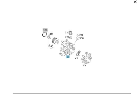 Mercedes-Benz  A2661540802 Генератор Valeo Одеса