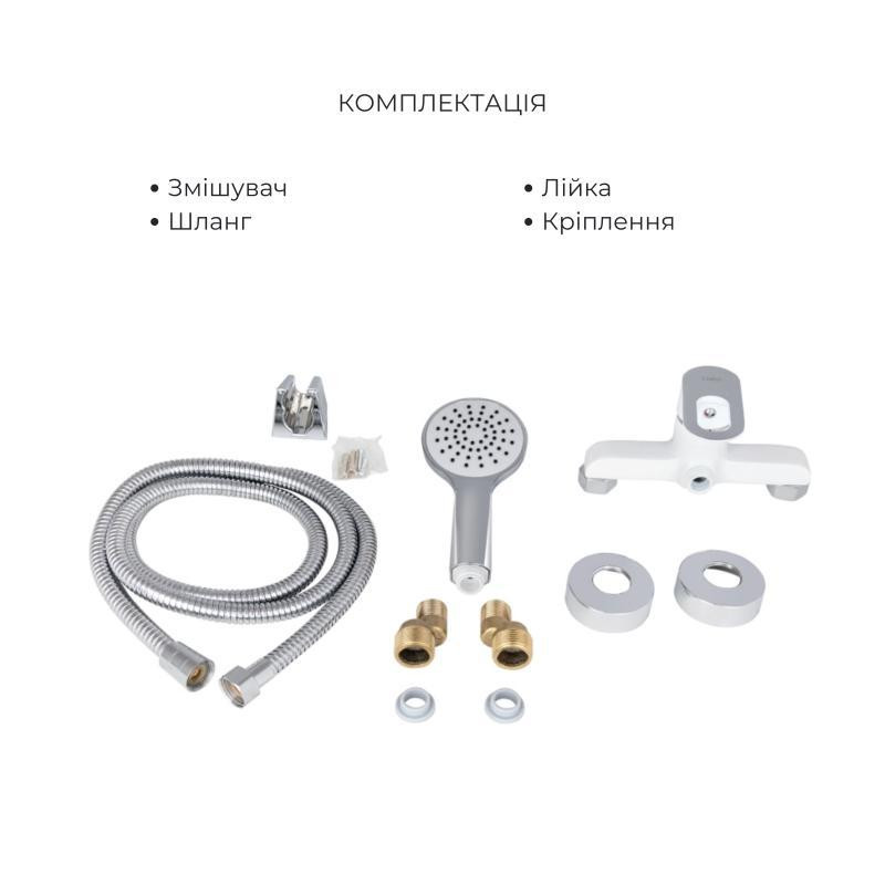 Набор смесителей Latwa 001 + Latwa 010 White Киев - изображение 4