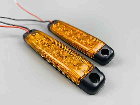 Бічні покажчики габаритних вогнів для вантажівки, габаритні вогні, стоп-сигнал, заднє світло 6 світлодіодів Мукачево