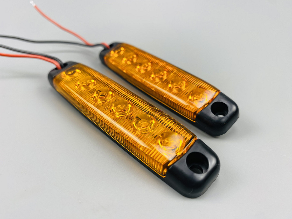 Бічні покажчики габаритних вогнів для вантажівки, габаритні вогні, стоп-сигнал, заднє світло 6 світлодіодів Мукачево - фото 6