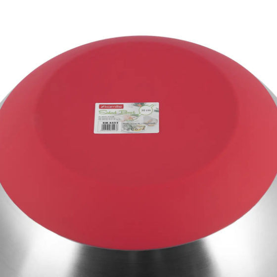 Миска d30*14см нержавіюча сталь з антиковзаючим дном 4352 KAMILLE Житомир