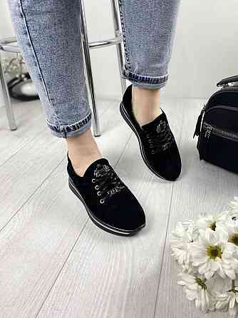 Liya Кросівки жіночі LIYA 105 чорні (весна-осінь, замша натуральна) (3361) лише 38р. Коломия