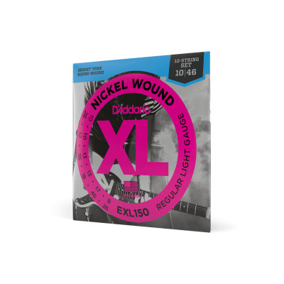 Струни для гітари D'Addario XL Nickel Wound Regular Light 12-String (10-46) (EXL150) Вінниця - фото 2