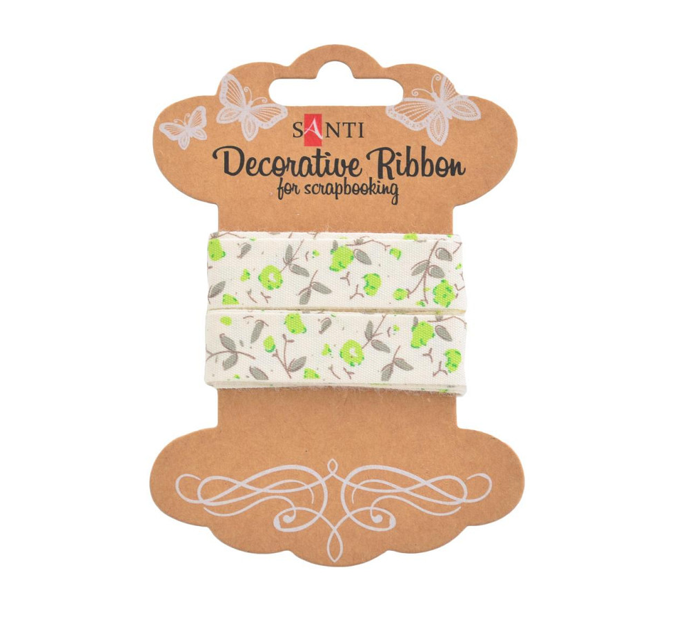 Стрічка бавовняна з малюнком "Santi""Квіти Сицилії" 2 м, 741312, шт Київ - фото 1