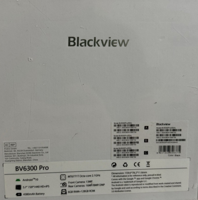 Защищённый смартфон Blackview BV6300 Pro IP68 6/128Gb. Харьков - изображение 2